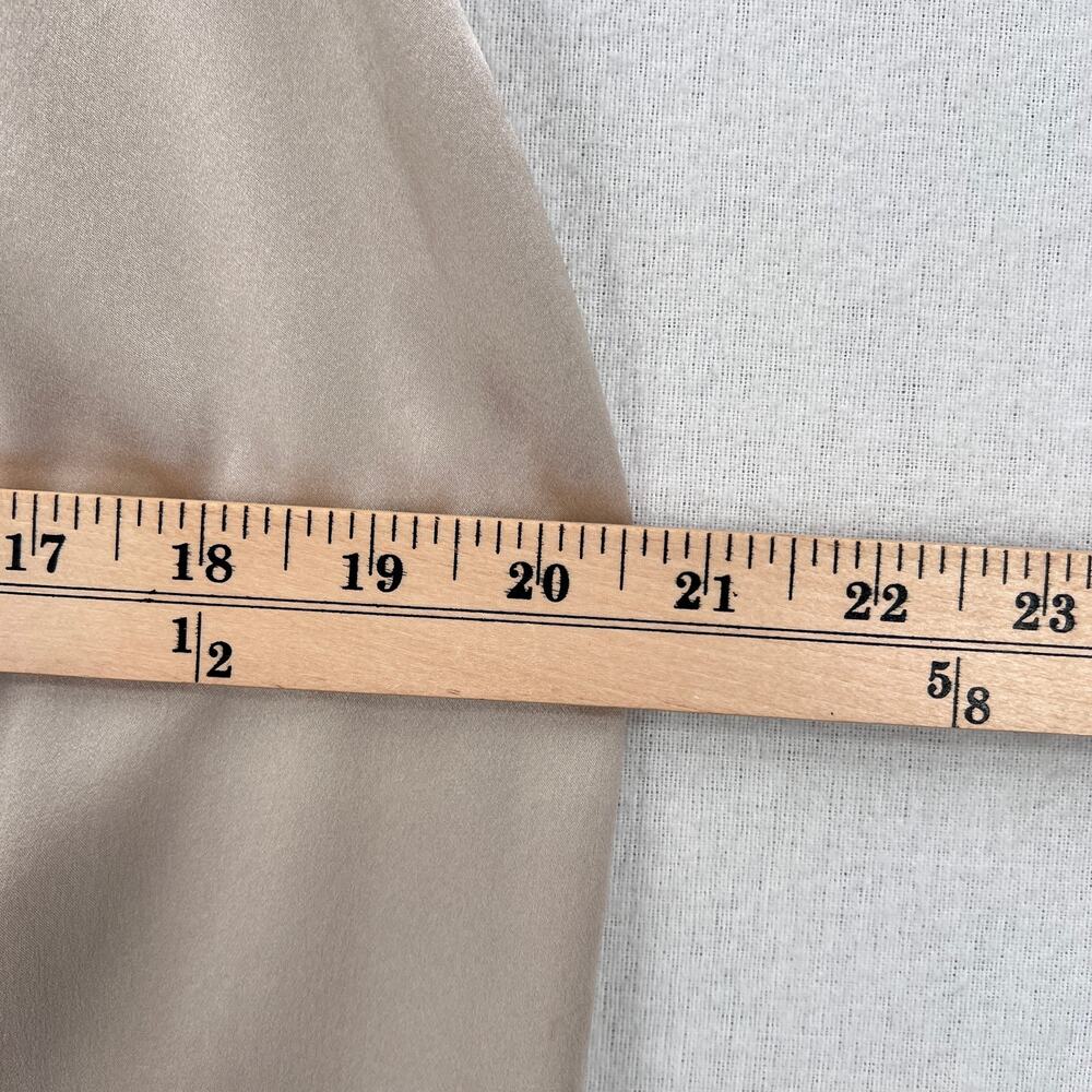 ENZA COSTA Silk Slip Skirt Womens Small 1 Flax Cream Midi Lightweight Luxury NEW - Picture 15 of 16